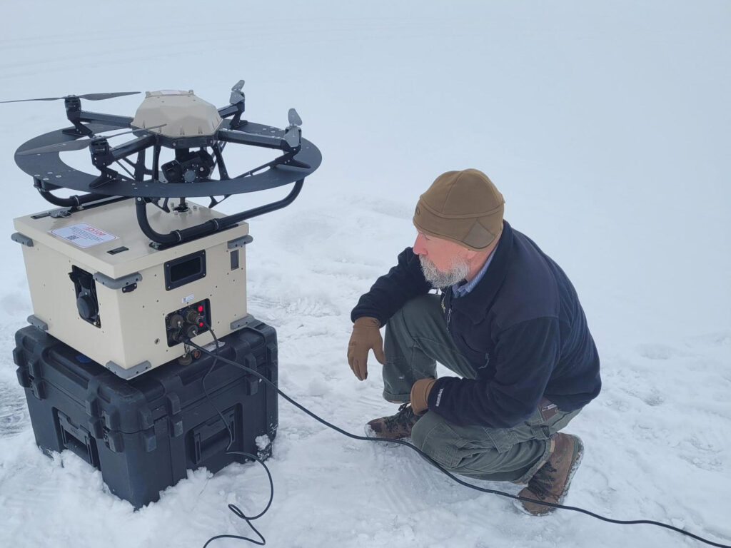 snow drone testing